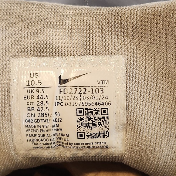 Nike Shoes Mens 10.5 Gray Blue Zoom Pegasus 41 Sneakers Road Running FD2722-103 - Picture 9 of 9